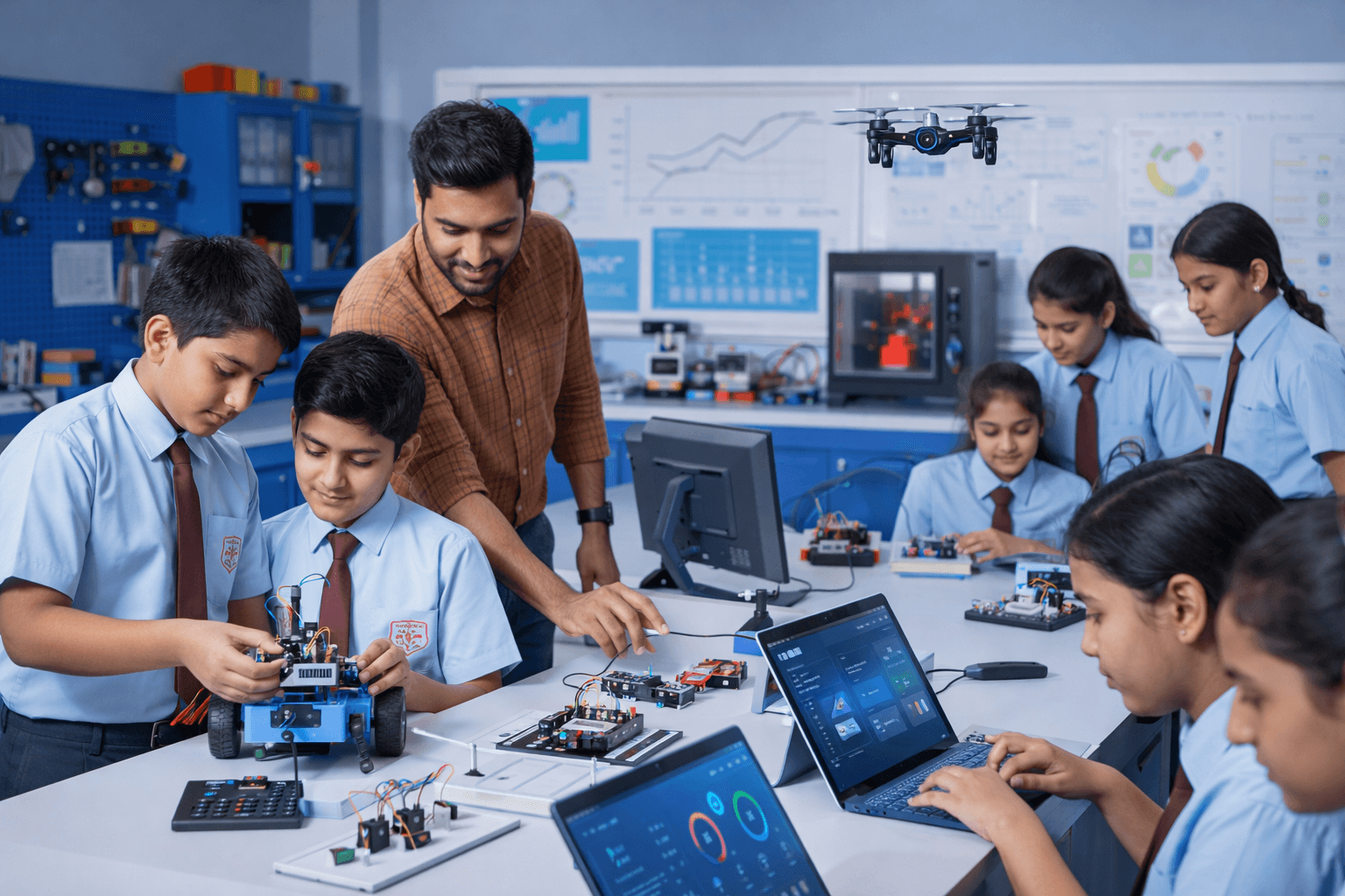 Future-ready school lab setup by Robonox